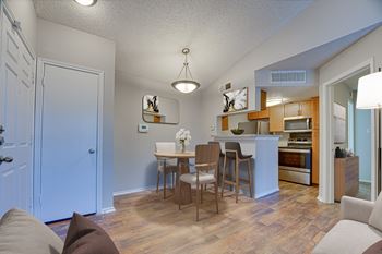 Wooden floor in living room